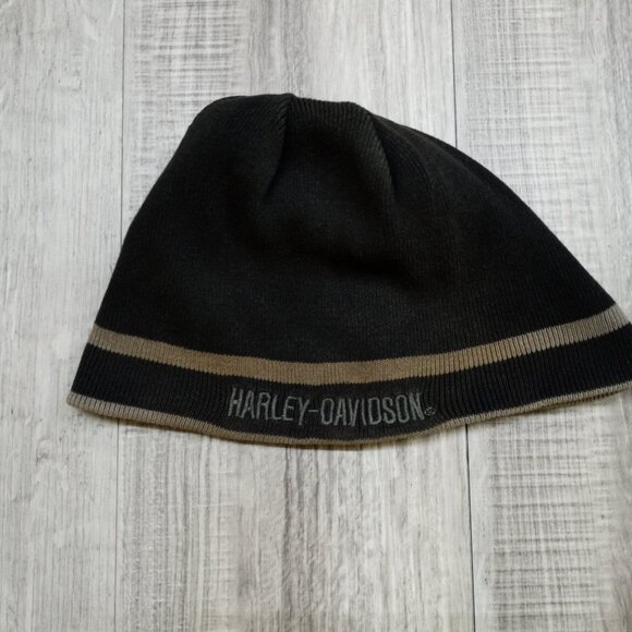 Harley Davidson Reversible Beanie Cap - Picture 4 of 9